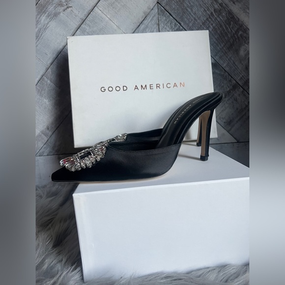 GOOD AMERICAN NEW CINDER F*CKING-RELLA CRYSTAL  MULE - Picture 10 of 15